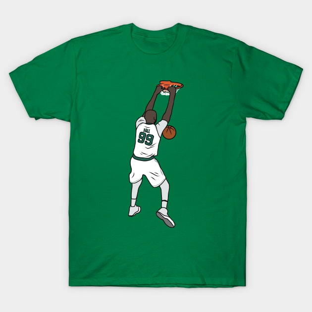 Tacko Fall Dunk T-Shirt by rattraptees